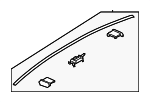 87230J0000 - Body: Roof Molding for Hyundai: Accent Image
