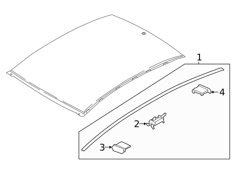 Exterior Trim - Roof for 2022 Hyundai Accent #0