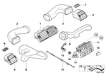 64228383990 - Heater and Air Conditioning: Bowden Cable Temperature Control for BMW Image