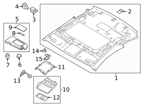 Interior Trim - Roof for 2021 INFINITI Q60 #0