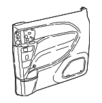 5RP631D2AF - Body: Door Trim Panel for Chrysler: Pacifica, Voyager Image