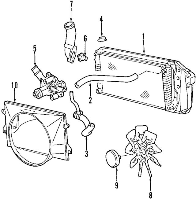 YB3165 - Cooling System: Fan Clutch for Ford Image