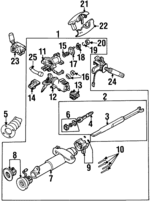 26036611 - Steering: Steering Column for Oldsmobile: Achieva Image