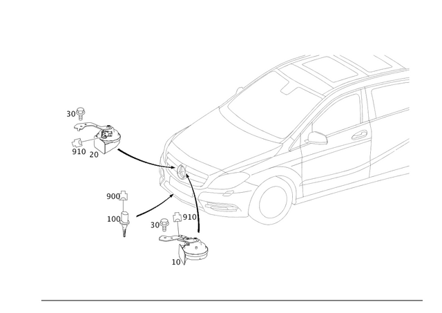 2465421400 - Electrical Equipment and Instruments: Horn for Mercedes-Benz Image image