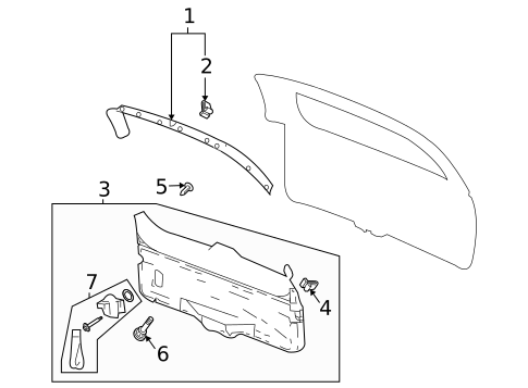 Interior Trim for 2009 GMC Envoy #0