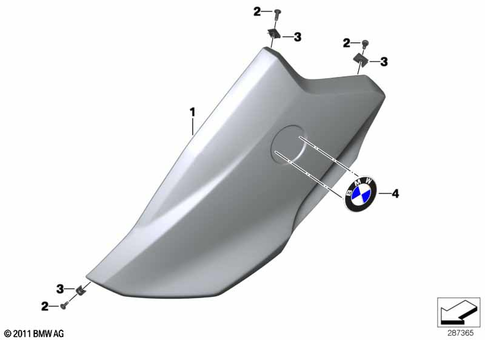 Motorcycle Trim Section, Windshield for 2012 BMW-Motorrad C 600 Sport #13