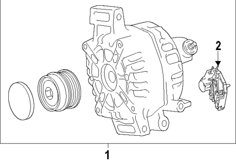 Alternator for 2025 Toyota Grand Highlander #1