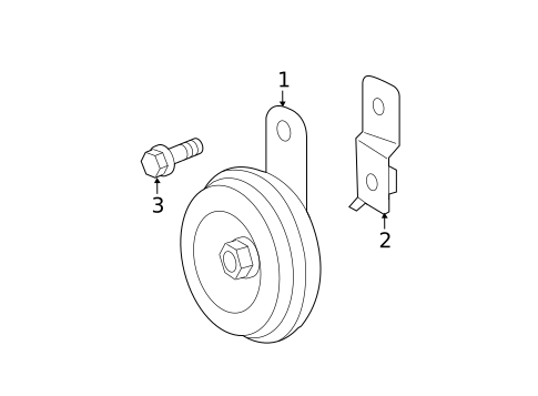 Horn for 2014 Scion iQ #0