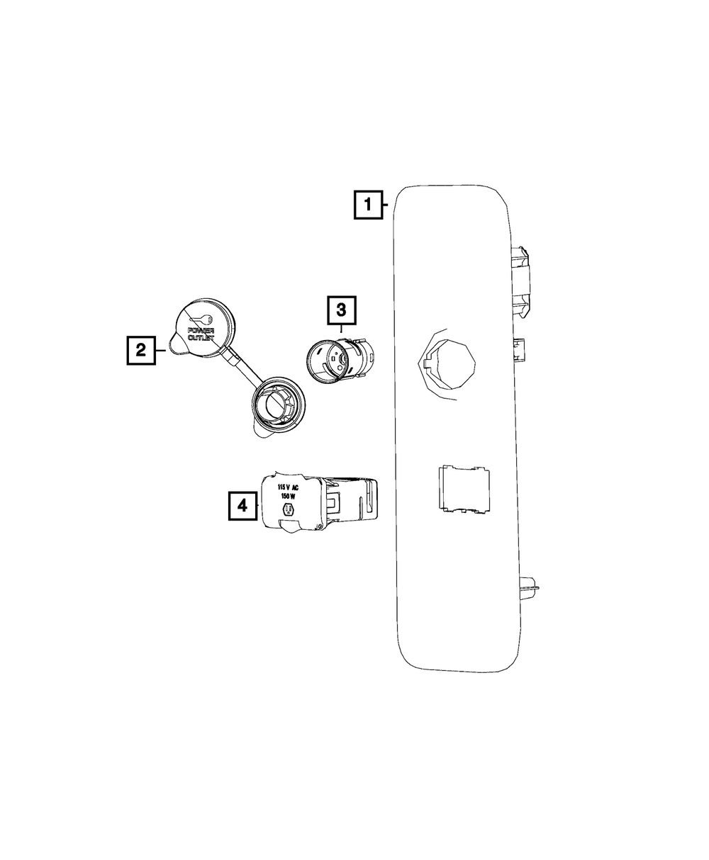 Inverter Power Outlet - Mopar (56046933aa)