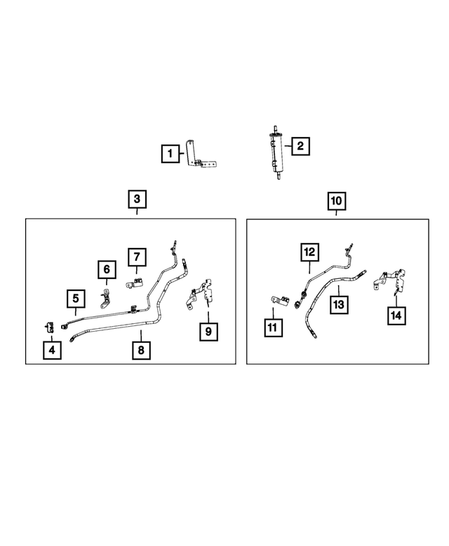 52029782AD - : Fuel Supply And Vapor Line Bundle for Mopar Image