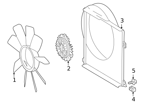 Cooling Fan for 1998 Mercedes-Benz ML320 #0