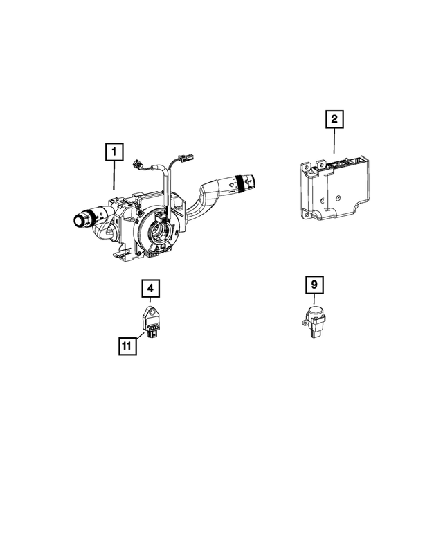 4727581AA - Restraints: Inertia Switch for Mopar Image image