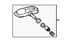 4260702050 - Electrical: Tire Pressure Monitoring System (TPMS) Sensor for Toyota: 4Runner, Avalon, bZ4X, C-HR, Camry, Corolla, Corolla Cross, Crown, Mirai, Prius, Prius AWD-e, Prius Prime, RAV4, RAV4 Prime, Sequoia, Tacoma, Tundra, Venza Image