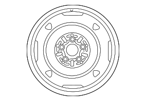 4261147631 - Unclassified: Spare Tire Rim for Toyota: Corolla, Prius, Prius AWD-e, Prius Prime Image