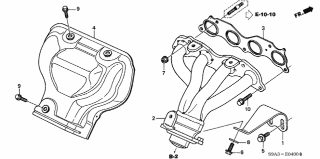 Exhaust Manifold for 2003 Honda CR-V #0