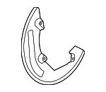 8A8Z2K004A - Brakes: Splash Shield for Ford: Flex, Taurus | Lincoln: MKS, MKT Image