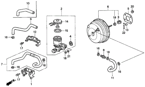 Master Power for 1995 Honda Civic del Sol #0