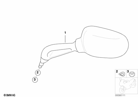 Mirrors, Trim, Storage Compartments for 2000 BMW-Motorrad K 1200 RS #0