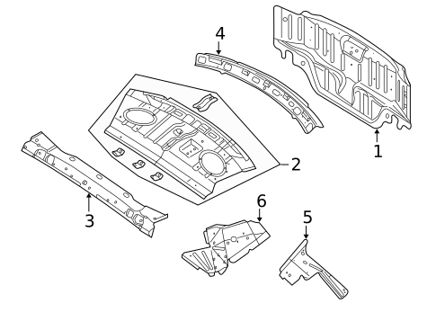 Rear Body for 2002 Dodge Stratus #1