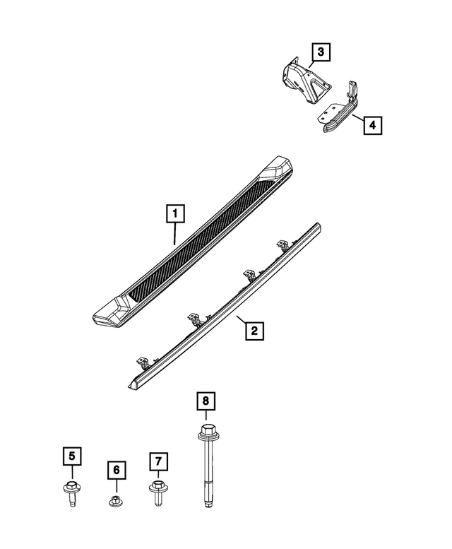 6512870AA - Exterior Ornamentation: Hex Head Tapping Screw &amp; Washer for Mopar Image