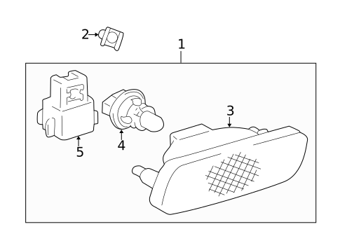 Side Marker Lamps for 2001 Toyota Prius #0