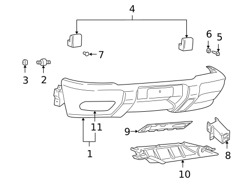Bumper & Components - Front for 2000 Land Rover Discovery #0