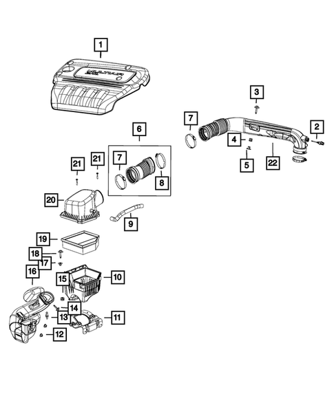 Air Cleaner for 2013 Dodge Dart #1