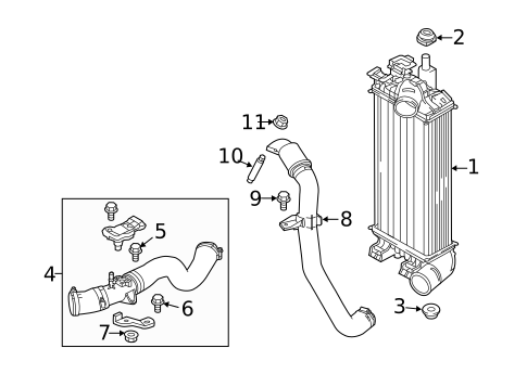 Intercooler for 2016 Ford Focus #0