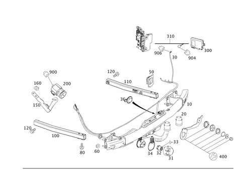 Trailer Coupling for 2012 Mercedes-Benz C350 #0