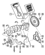 5037056AB - Engine 8.3L Ten Cylinder [EWC]: Rear Oil Seal Retainer Gasket for Mopar Image