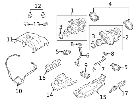 Turbocharger & Components for 2016 BMW M5 #0