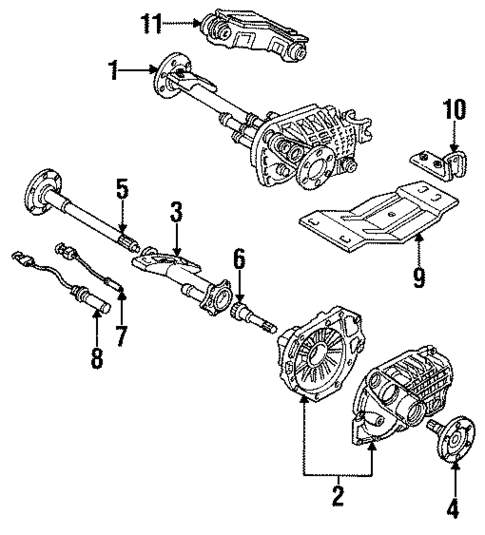 Carrier & Components for 1996 GMC Suburban K2500 #0