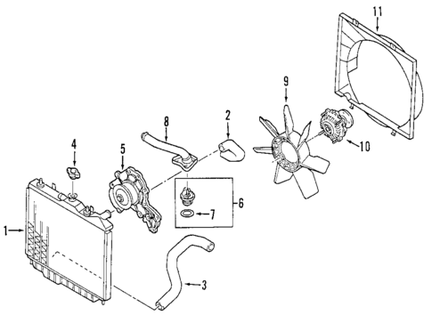 Cooling System for 1999 Honda Passport #0