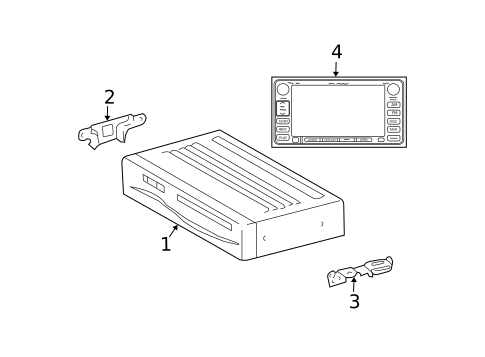 Navigation System Components for 2007 Toyota 4Runner #0