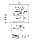 68186726AA - Electrical: Side Marker Socket, Right for Dodge: Dart | Jeep: Compass Image