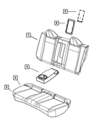 1WU36DX9AB - Interior Trim: Rear Seat Back for Mopar Image