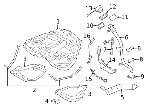 Fuel System Components for 2021 Subaru Forester #4