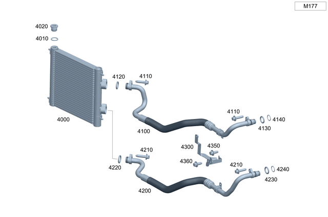 2235012602 - : Oil Cooler Line for Mercedes-Benz Image