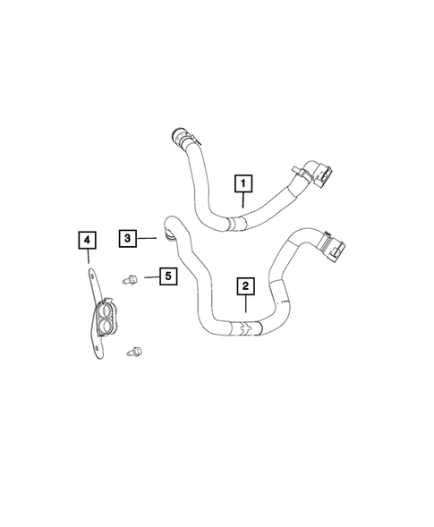 Air Conditioner and Heater Plumbing for 2019 Ram ProMaster City #1