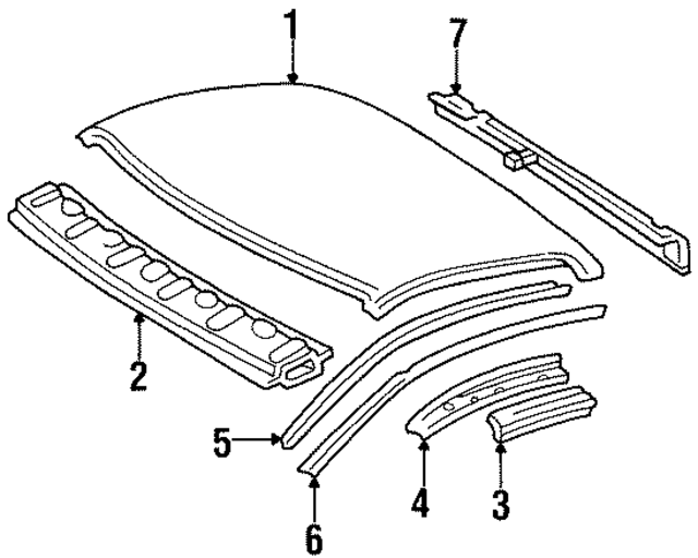 6311134010 - Body: Roof Panel for Toyota Image