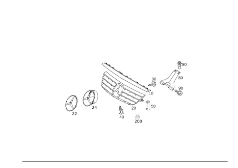 Radiator Grill for 2003 Mercedes-Benz C230 #0