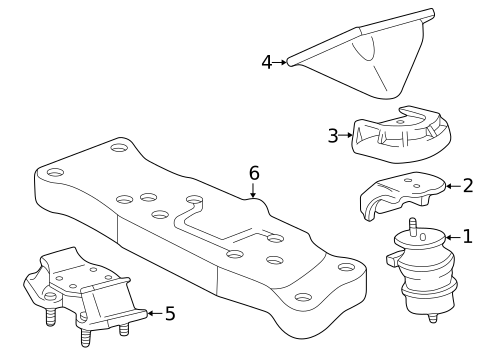 Engine & Trans Mounting for 2002 Lexus LS430 #0