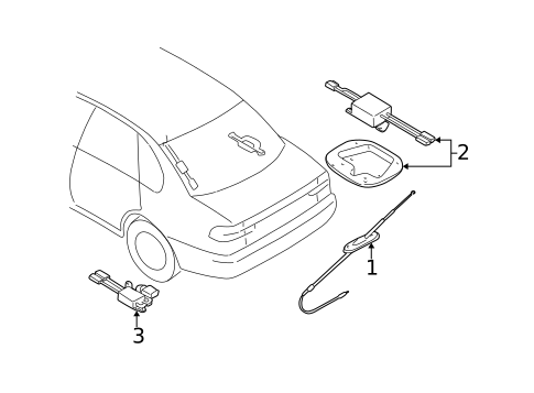 Antenna & Radio for 2002 Subaru Outback #0