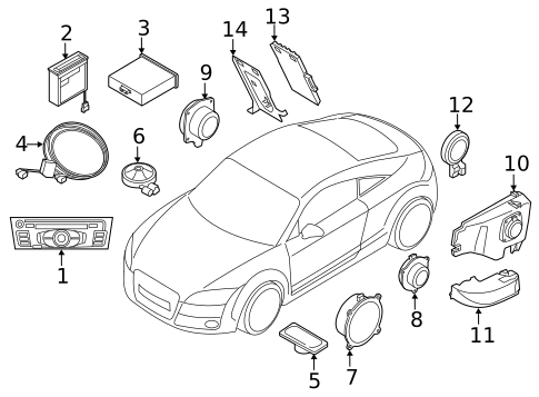 Sound System for 2012 Audi TT RS Quattro #0