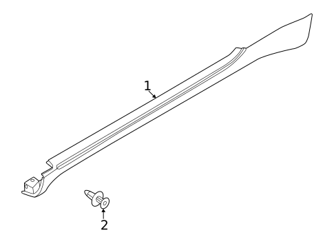Exterior Trim - Pillars for 2025 Fiat 500E #0