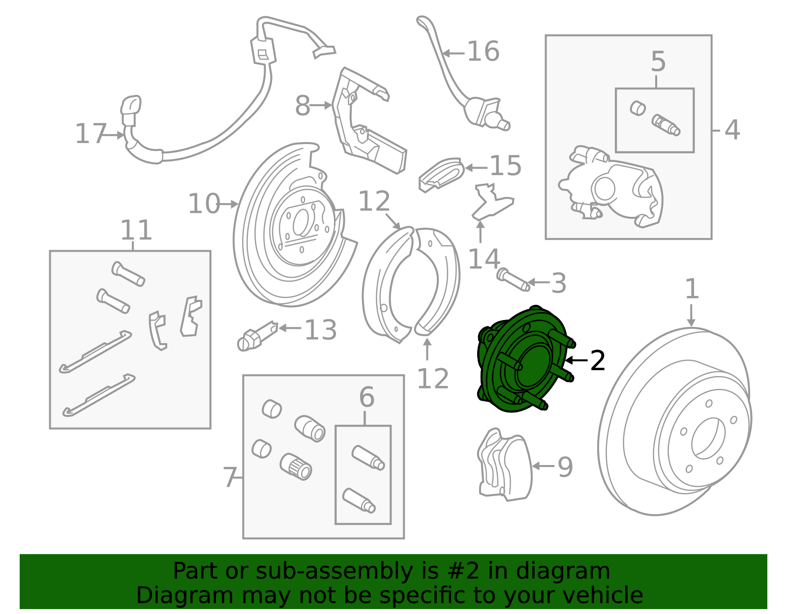 7L1Z-1109-B - Hub Assembly - 2007-2010 Ford | Eastgate Ford Parts