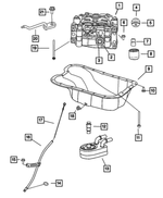 68745338AA - 1.8L Gas; Engine: Hex Flange Head Locking Bolt And Washer for Chrysler: 200, Sebring | Dodge: Avenger, Caliber, Journey | Jeep: Compass, Patriot Image