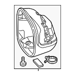 76205TR0A01 - Body: Mirror Housing for Honda: Civic Image