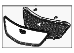 85555955 - : Grille Assembly for Cadillac: XT4 Image