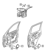 Z6038593AI - Instrument Panel and Radios and Consoles: Speaker, Front Door for Mopar Image